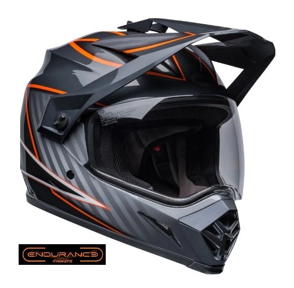 Capacete Bell MX 9 Adventure Mips - Dalton Gloss Black Orange
