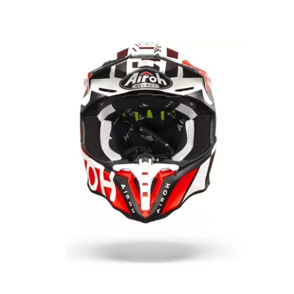 Capacete Airoh Twist Lift Red Matte- Cor Vermelho Branco